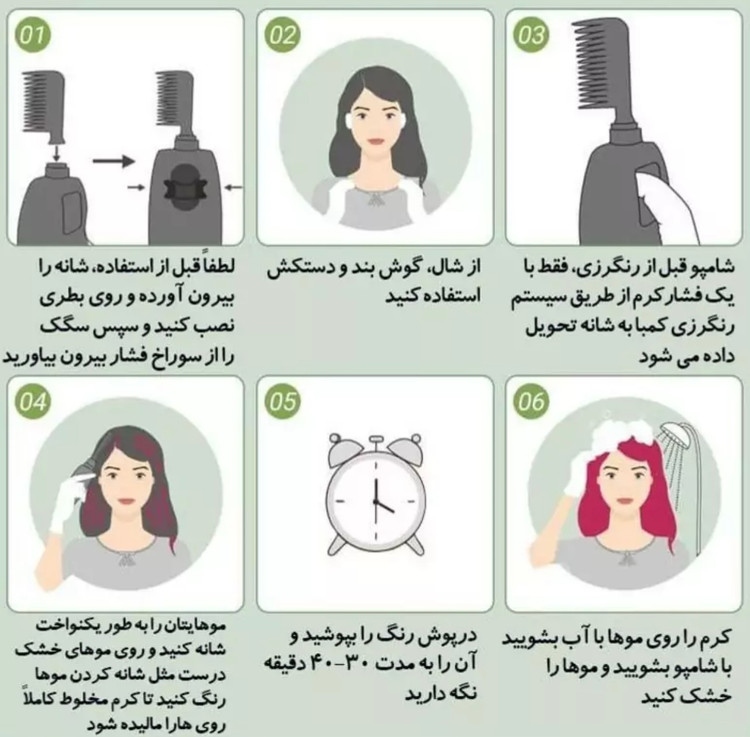 رنگ موی آلبالویی (چری)🍒 دکسی