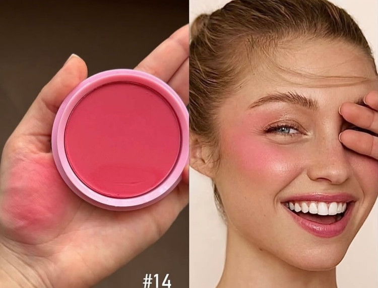 رژگونه پودری مهرونا رنگ شماره ۱۴