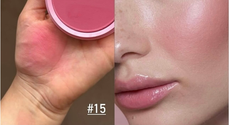رژگونه پودری مهرونا رنگ شماره ۱۵