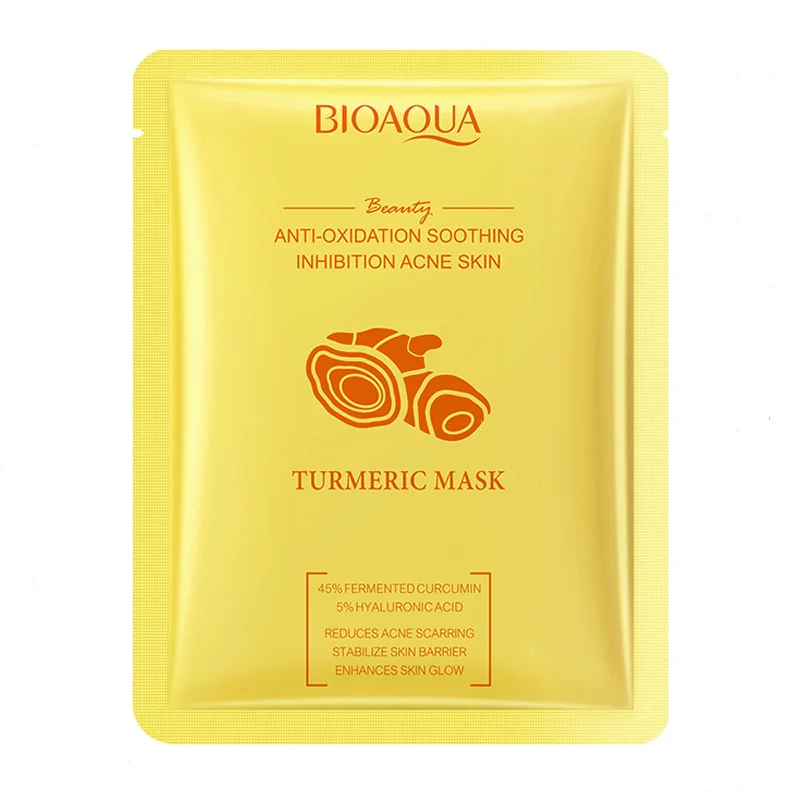ماسک ورقه ای زردچوبه بیوآکوا Bioaqua