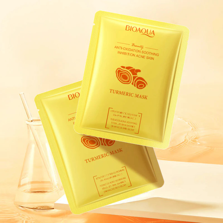 ماسک ورقه ای زردچوبه بیوآکوا Bioaqua